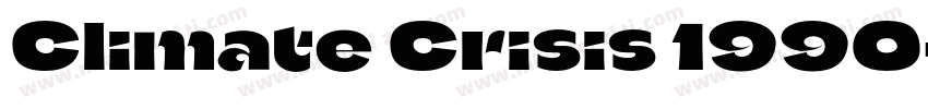 Climate Crisis 1990字体转换